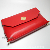 任意两款化妆包包邮正品兰蔻红色PU质地化妆包可做手拿包25cm*14c