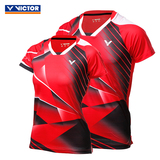 正品胜利威克多/VICTOR羽毛球服男女款T6005吸汗透气运动上衣T恤