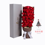 母亲节鲜花速递 33朵红玫瑰鲜花花束礼盒生日送妈妈 北京鲜花批发