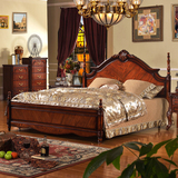 欧式床复古美式床乡村实木大床双人床1.5米1.8米卧室婚床简约包邮