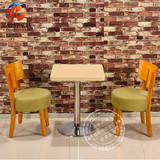 实木咖啡厅桌椅奶茶店桌椅甜品店桌椅餐厅桌椅咖啡桌奶茶桌子组合