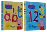 原版英文 Peppa Pig: ABC/123 纸板书 粉红猪小妹 38元两本包邮