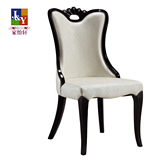 韩式餐椅实木餐椅西餐软包椅皮餐椅美甲椅欧式餐厅椅酒店椅休闲椅