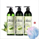 正品韩伊Olive橄榄清爽美白洗浴洗护3件套装洗发露水护发素沐浴露