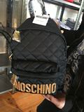 意大利正品代购moschino 莫斯奇诺女帆布双肩背包旅行包新款小号