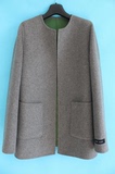 特价促销秋冬出口韩国原单女装双面手缝羊绒大衣可2面穿毛呢外套