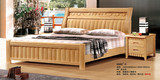 实木床1.8米双人床1.5米橡木床简约现代住宅家具床特价木质床包邮