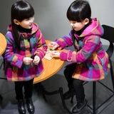 女童2015冬装新款棉衣棉服韩版宝宝儿童加厚外套长款呢大衣风衣潮