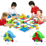 儿童益智棋类玩具立体飞机棋子超大号飞行棋地毯式豪华版游戏棋
