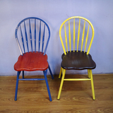 简约现代 铁艺餐椅 复古椅孔雀椅 办公休闲时尚咖啡厅 靠背椅包邮