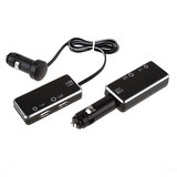 日本YAC车载点烟器转换双USB平板手机万能汽车充电器1.2A+2.1A