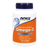 Now Foods omega-3不饱和脂肪酸深海鱼油软胶囊200粒 清血脂养生