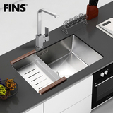弗林斯 水槽单槽手工水槽套餐厨房304不锈钢洗菜盆台下盆洗碗池小