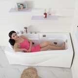小户型单人浴缸1.5亚克力冲浪按摩独立浴盆成人保温欧式浴缸浴池