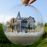 DIY小屋玻璃球手工拼装模型玩具建筑创意别墅安琪儿的童话小镇