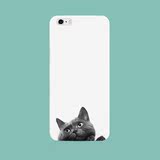 黑猫iphone6s简约原创手机壳苹果6plus猫咪外壳磨砂硅胶手机壳5.5