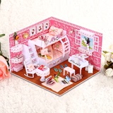 diy小屋最新款式创意手工拼装房子模型别墅玩具送男生日礼物女生