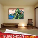 日本富士山风景无框画料理店寿司店挂画浮世绘壁画客厅装饰画单幅