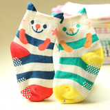 儿童袜子纯棉宝宝袜子新生儿袜防滑点胶婴儿袜子男女童袜0-1-3岁