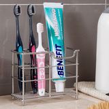卫生间浴室沥水收纳架不锈钢牙刷架创意放牙膏架洗漱牙具座置物架