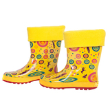 儿童雨鞋男女童韩国小孩学生雨靴时尚防滑耐磨中筒水鞋带加绒鞋套