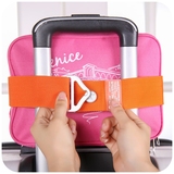 紫紫塑料弹力行李箱安全捆绑带旅行箱拉杆箱保护套一字打包带5I01