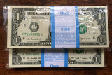 【美洲】全新UNC 美国 1元纸币整刀 外国钱币 美金 保真