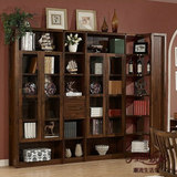 木木原中式现代实木转角单门双门书柜可任意组合 新款特价包物流