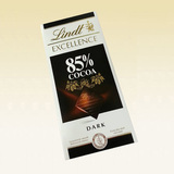 瑞士莲/Lindt 法国原装 进口代购巧克力85%可可脂 纯黑巧克力100g