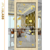 现代欧式透明雕花艺术装饰玻璃 玄关 隔断 屏风 门芯玻璃jp-0042