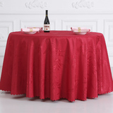 桌布布艺 会议 红色桌布 圆形 台布 餐桌布 定制 简约 圆桌桌布