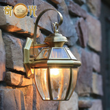 全铜灯壁灯户外壁灯庭院灯欧式室外焊锡防水LED过道阳台走廊路灯