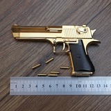 黄金沙鹰1:2.05仿真金色沙漠之鹰模型 全金属手枪可拆卸不可发射