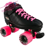 美国代购 Riedell R3 Pink Quad Speed Roller Derby 双排旱冰鞋