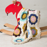 毛线材料包 包邮 钩针毯毛线包被空调毯棉线拼花毯毛线手工编织毯