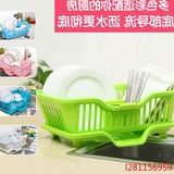 大号塑料厨房沥水架碗碟架置物碗柜架碗架筷架三件套包邮