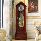欧式落地钟表美式座钟客厅摆钟实木机械北极星机芯包邮德国赫姆勒
