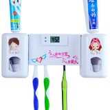 全自动挤牙膏器带牙刷架 懒人必备牙膏挤压器 牙刷架 创意 套装