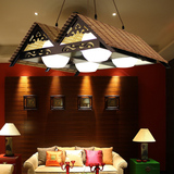 中式灯具竹编灯东南亚卧室书房客厅创意吊灯酒店茶楼包房133