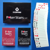 德州塑料扑克牌 pokerstars宽牌大字磨砂塑料防水扑克(10副包邮)