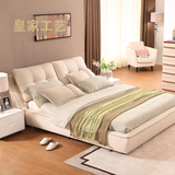 布艺床大床双人床可拆洗软床小户型婚床榻榻米1.8米2米2.2米布床