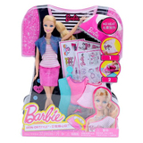 生日礼物包邮美泰barbie正品 女孩芭比娃娃玩具百变随心印BDB32