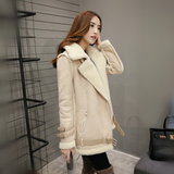 2015冬装新款女装韩版呢子大衣宽松显瘦短款毛呢外套潮