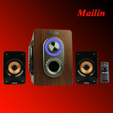 Mailin 麦林音响 钢铁侠 带USB/SD,收音 遥控器 2.1音箱