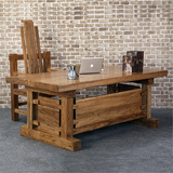 实木书桌办公桌写字桌工作桌会议桌简约现代简易电脑桌原木老板桌