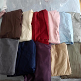 60支高密度纯色埃及长绒棉床单单品多色素色全棉贡缎床笠1.5m1.8m
