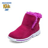 斯凯奇童鞋冬季防寒保暖舒适防滑雪地靴中大女童低筒短靴子