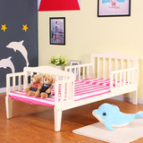 海豚星品牌2-7岁实木可加长多功能环保儿童床 可做沙发少年床