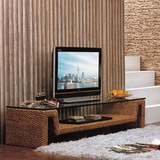 真藤电视柜组合客厅1.9M长可定制尺寸藤编家具藤艺东南亚风格