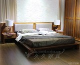 广东省佛山市现代中式木床高档促销双人床榻榻米卧室家具否是